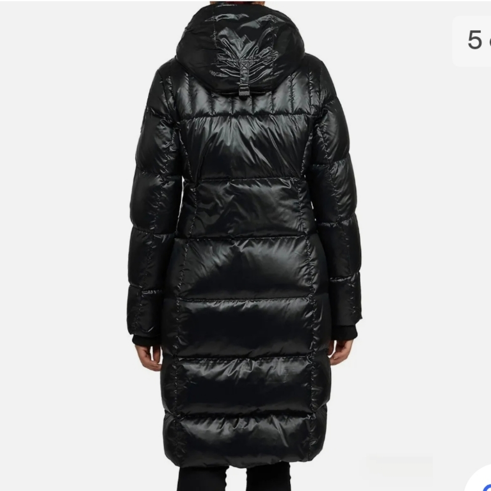 NWT Pajar Black Solstice Long Down Puffer Quileted Winter Jacket - size large - Picture 13 of 16